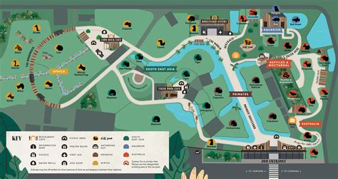 sydney zoo map